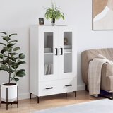 vidaXL Visoka komoda bijela 69 5 x 31 x 115 cm od konstruiranog drva | shoptok.hr
