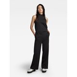 G-star Raw Pamučni kominezon boja: crna, pamučni, s okruglim izrezom | shoptok.hr