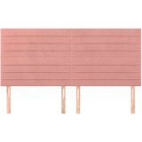  Posteljno vzglavje 4 kosa roza 90x5x78/88 cm žamet, (20952529) | Shoptok.si
