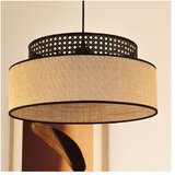  Visilica na sajli BOHO 1xE27/60W/230V prečnik 40 cm crna/ratan | Eponuda.com