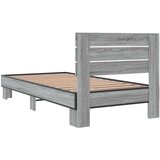  Okvir za krevet boja hrasta 75x190 cm konstruirano drvo i metal | shoptok.hr