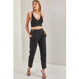 Bianco Lucci Pants - Black - Relaxed | shoptok.hr