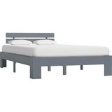  Posteljni okvir siv iz trdne borovine 140x200 cm | Shoptok.si