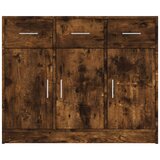  Komoda boja dimljenog hrasta 91x28x75 cm konstruirano drvo | shoptok.hr