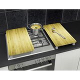 Maximex Zaščitne plošče za štedilnik iz kaljenega stekla 2 ks 52x30 cm Wooden – | Shoptok.si