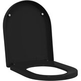  WC daska Podesiva Crna 48 x 36,5 x 4,5 cm Polipropilen | Eponuda.com