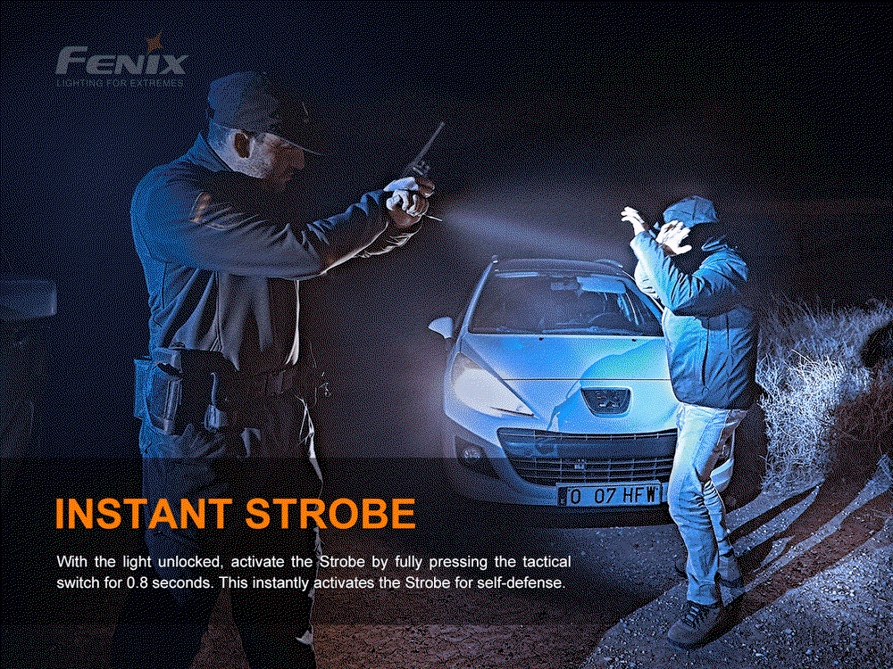 Fenix svjetiljka ručna PD36 TAC crna | shoptok.hr