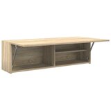  Kupaonski zidni ormarić sonoma hrast 100x25x30 cm izrađeno drvo | shoptok.hr