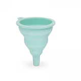Silikonski lijak zložljiv modre barve 10 x ø8 cm