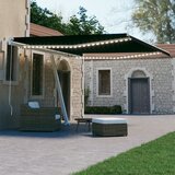  Tenda na ručno uvlačenje s LED svjetlima 400 x 300 cm antracit Cijene