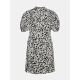 Vero Moda White-black floral dress with balloon sleeves Lydia - Ladies | Shoptok.si