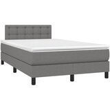  box spring s madracem LED tamnosivi 120 x 200 cm tkanina | shoptok.hr