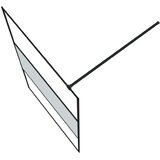 Pregrada za tuš črna 115x195 cm delno motno ESG steklo, (21047633) | Shoptok.si