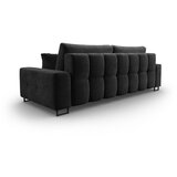 Cosmopolitan Design Temno siva žametna raztegljiva sedežna garnitura s prostorom za shranjevanje 250 cm Wicklow – | Shoptok.si