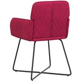  Trpezarijske stolice 6 pcs Baršun Vinska crvena | shoptok.hr