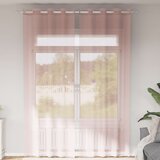 Voile zavjese s ušicama 2 kom svijetlo ružičaste 140x300 cm | shoptok.hr