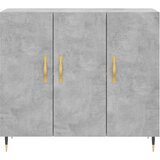  Komoda siva boja betona 90x34x80 cm od konstruiranog drva | shoptok.hr