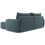 Makamii turkizna raztegljiva/s prostorom za shranjevanje kotna sedežna garnitura (desni kot) kalena – | Shoptok.si