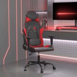  Igraća stolica crno-crvena od umjetne kože | shoptok.hr
