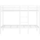  Krevet na kat bez madraca bijeli 100x200 cm čelik | shoptok.hr