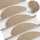 vidaXL Samolepilne preproge za stopnice sisal 15 kosov 65x25 cm | Shoptok.si