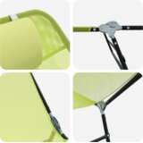  Zložljiv ležalnik Zelena 182 x 55 x 85,5 cm Tekstil, (5000269150) | Shoptok.si