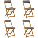  Vanjske bistro stolice 4 pcs Tamnosiva 40 x 53 x 80 cm | shoptok.hr