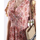 Resti Women's floral maxi dress in pink- Clothing | Shoptok.si