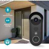 Nedis Wi-Fi videodomofon 2MP Full HD 1080p IPX54 z nočnim vidom, Črna, (5000277343) | Shoptok.si