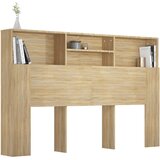  Uzglavlje s ormarićem boja hrasta sonome 160 x 19 x 103,5 cm | Eponuda.com