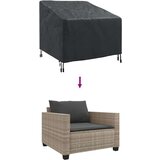 vidaXL Pokrov za vrtn stol Črna 90 x 90 x 50 / 75 cm 600D tkanina | Shoptok.si