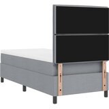  s opruga kutije Svijetlo siva 100 x 200 cm tkanina | shoptok.hr