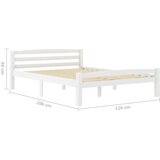  Posteljni okvir bel iz trdne borovine 120x200 cm, (20645339) | Shoptok.si