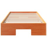  Posteljni okvir Rjava 75 x 190 cm Trdna borovina, (5000126415) | Shoptok.si