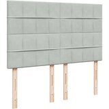  Krevet s oprugama i madracem svjetlosivi 160x200 cm baršunasti | shoptok.hr