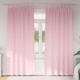 vidaXL Zavjese 2 pcs Bebe ružičasta 260 x 140 cm Poliester | shoptok.hr