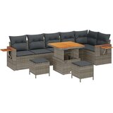  Vrtna sedežna garnitura z blazino 9 pcs Siva, (5000133545) | Shoptok.si