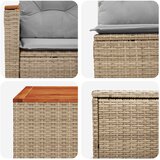  Set sofe 6 kom. Bež i svijetlo siva Poli Rattan i čelik | shoptok.hr