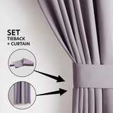 Restilo Prašno rožnata zatemnitvena izolacijska zavesa 140x245 cm Pleat – | Shoptok.si