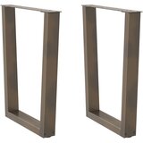  Noge za blagovaonski stol V-oblik 2 kom Prirodni čelik 70 x (72-73,3) cm Čelik | shoptok.hr