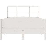 vidaXL Krevet s regalom z knjige bez madraca bijeli 140x200cm borovina | shoptok.hr