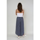 Marisse Navy Blue Striped Culottes | shoptok.hr
