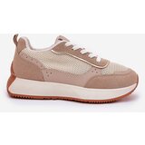 Boto Women's Sports Shoes With Mesh On Platform Khaki Poova | shoptok.hr