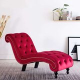 vidaXL Ležaj crveni baršunasti | shoptok.hr