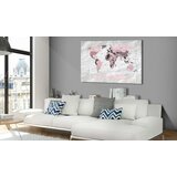  Slika na plutenoj podlozi - Pink Continents [Cork Map] 60x40 | shoptok.hr