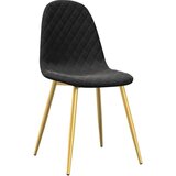 Jedilni stoli 4 kosi črn žamet | Shoptok.si