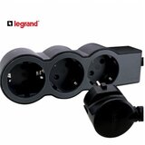 Legrand 694568 produžni blok 3X2P+E 5M (crna/t.siva) Cene
