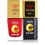 Delia - Top Coat HYBRID GEL - Step2 bez potrebe za UV lampom 11ml | Eponuda.ba