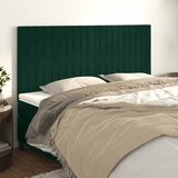  Uzglavlje tamnozeleno 200x5x118/128 cm baršunasto | shoptok.hr