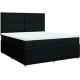  Krevet s oprugama i madracem crni 180x200 cm od tkanine | shoptok.hr
